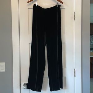 Armani black velvet dress pants